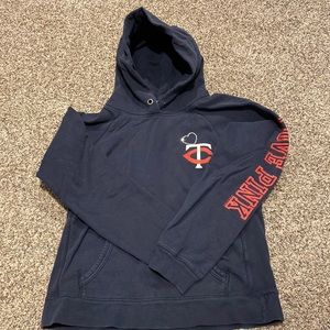 Victoria Secret PINK Minnesota Twins Bling Hoodie Size Large